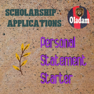 The Personal Statement Starter